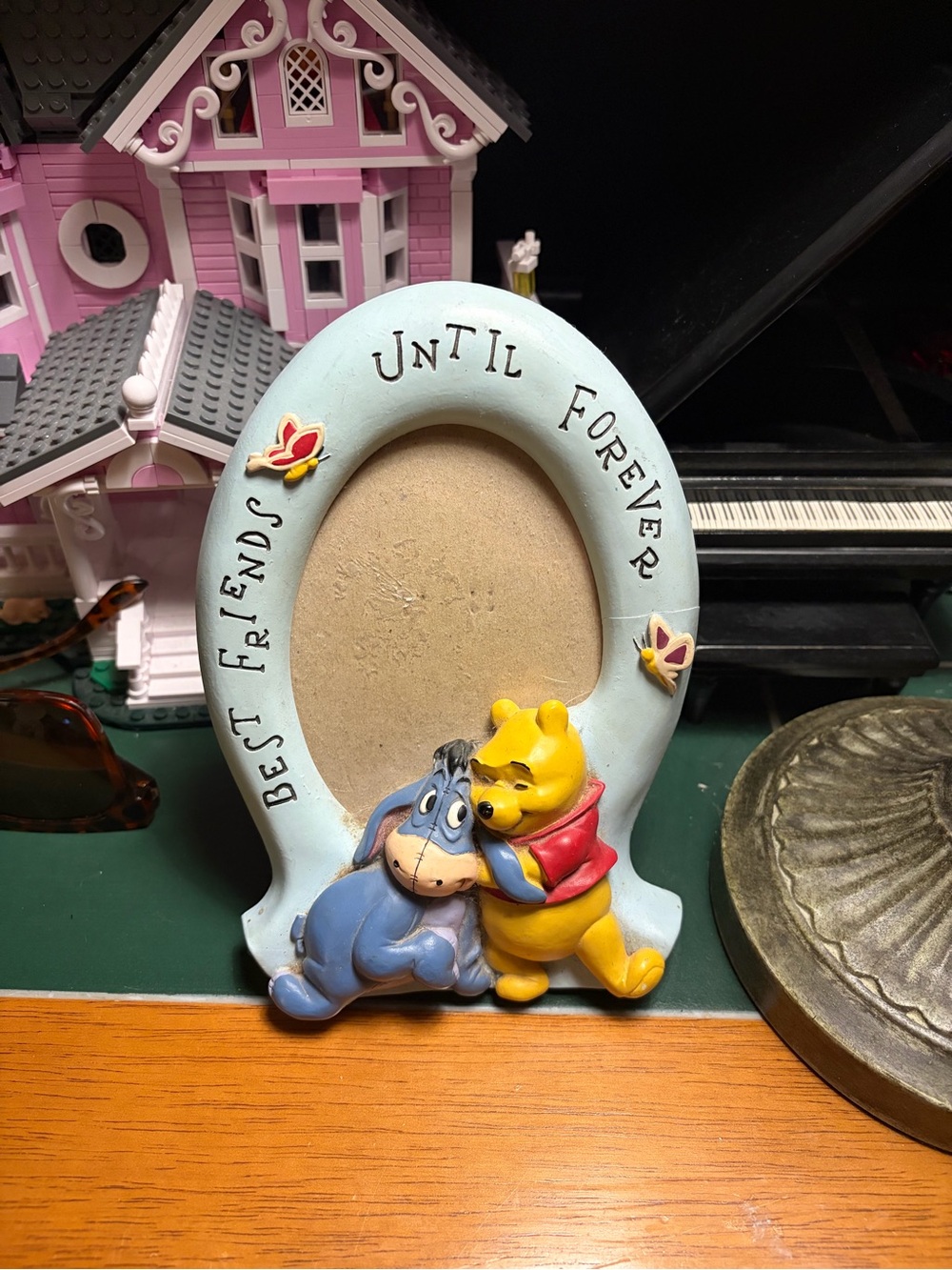 Vintage Winnie the Pooh & Eeyore Picture Frame